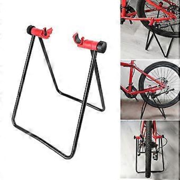 Foldbar Cykel Gulvstativ Cykelstativ Reparationsstativ Trekant Cykelparkeringsholder til Mountain- og Racercykler