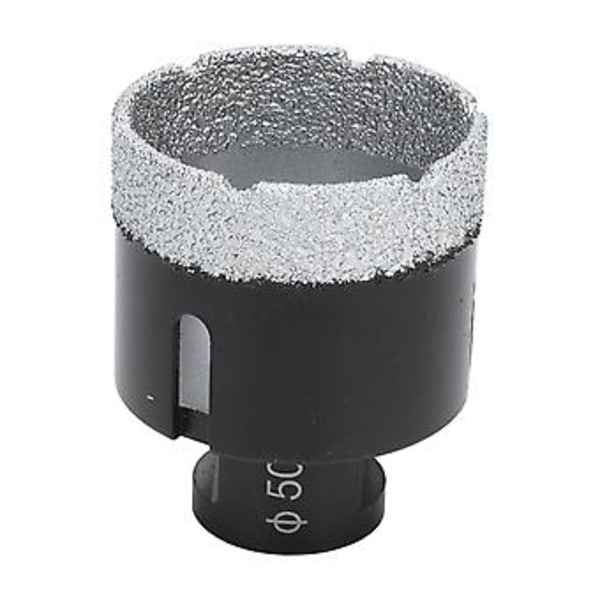 Vakuumloddet Diamant Borekrone Bor Hul Sav Åbner til Marmor M14 Sort 50mm