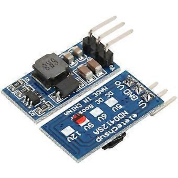 2kpl DC DC Step Up ModuleBoost -muunnin LED-moottorille 7W 2.6-5.5 - 5v 6v 9v 12V ND0412SA (nastalla 9V)