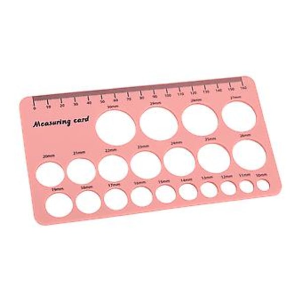 Äidin Nännin Mittausviivain Joustava Silikoninen Rintakupu Mittaustyökalu 1,5 m Pehmeällä Mittanauhalla, Pinkki