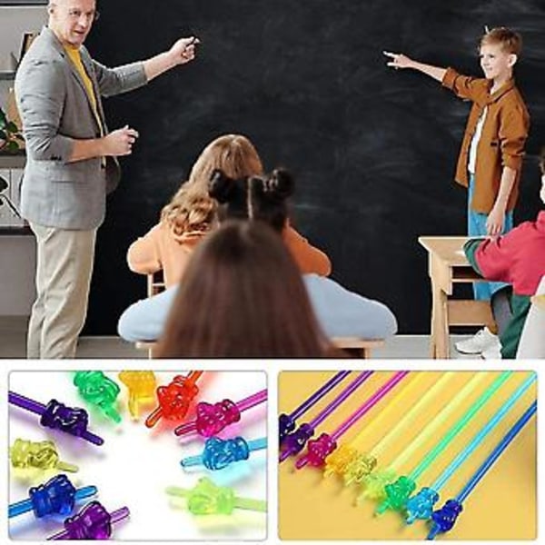 10 stk. Mini Hånd Pinde i Resin Præsentations Finger Pind Klasseværelseshjælpere Tidlig Undervisning Peger