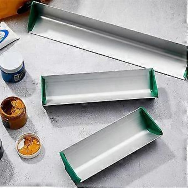 3 st 8 tum 10 tum 16 tum Dubbelkantad Emulsionsskopa i Aluminium för Screentryck, 3 Storlekar