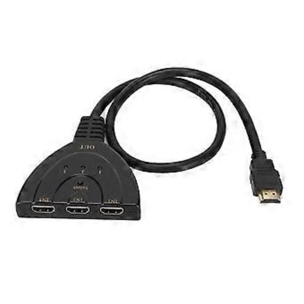 3x1 Switch Splitter Hög Upplösning HD 4K 1080P HD Multimedia Interface Switcher för PS3 Kabelbox