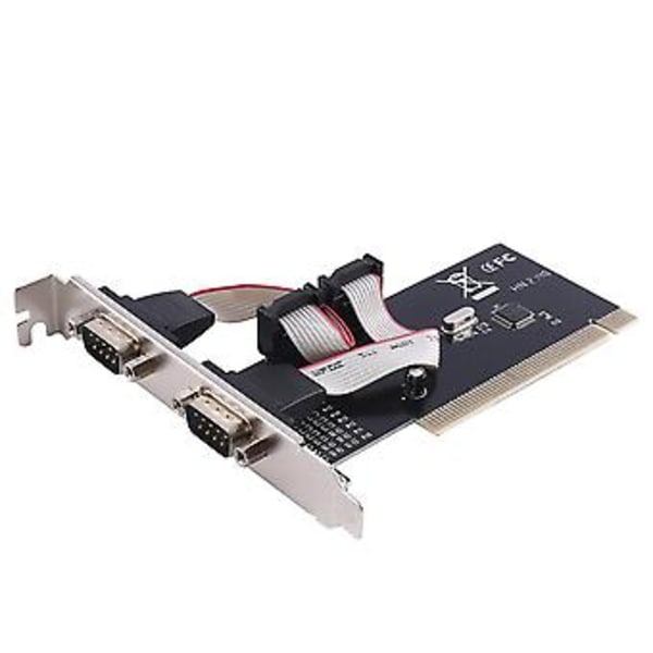 PCI til R232 Adapter PCIe til 2 Port Seriel Udvidelseskort PCI-e til Industriel RS232 Seriel Port Adapter
