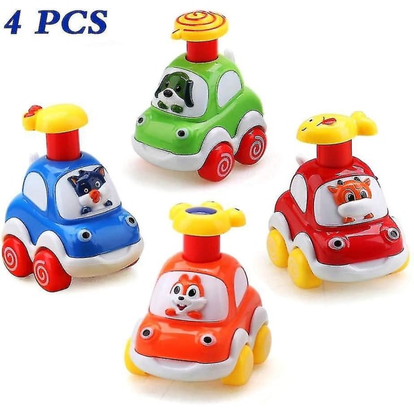 Baby leluautot 1-vuotiaille toddler Sarjakuva-autot 2-vuotiaille pojille syntymäpäivälahjalelut 1-vuotiaille