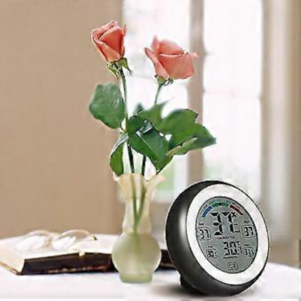 C/f Digital Termometer Hygrometer Temperatur Luftfuktighetsmätare Max Min Värde Trendvisning