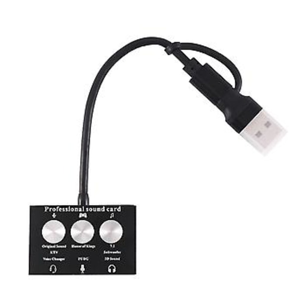 Type-c USB Ulkoinen Äänikortti Peli K Laulu USB - O 3.5mm Mikrofoni O Adapteri Ääni
