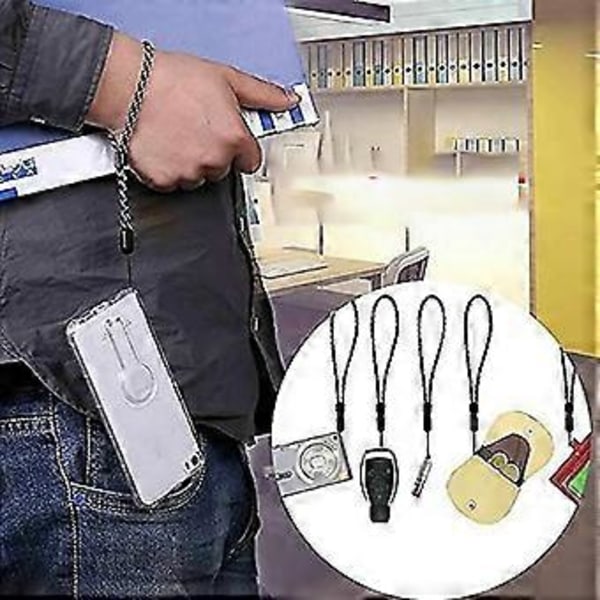 Tredelad uppsättning av justerbart runt rep, tallkotte-rep, handrep, ficklampa, mobiltelefonrem, powerbank-rem SHZNV
