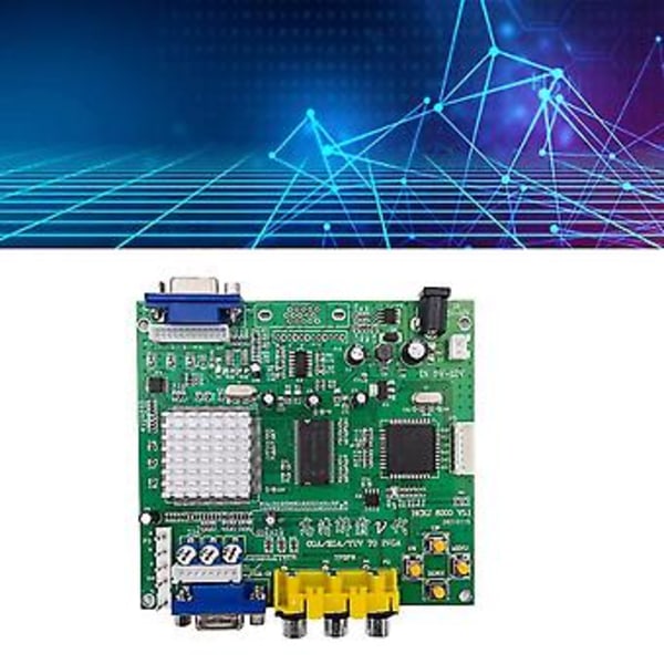 Spill Cga///rgb Til Vga Utgang Hd Video Konverteringskort For Spillmonitor Til Crt Lcd Pdp Projektor