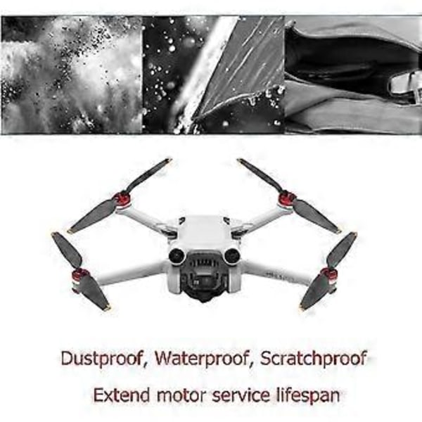 För Dji Mavic Mini 3 Pro Motorskydd Aluminium Skyddskåpa Drönartillbehör Dammtät Vattentät Fodral Skyddsram, svart
