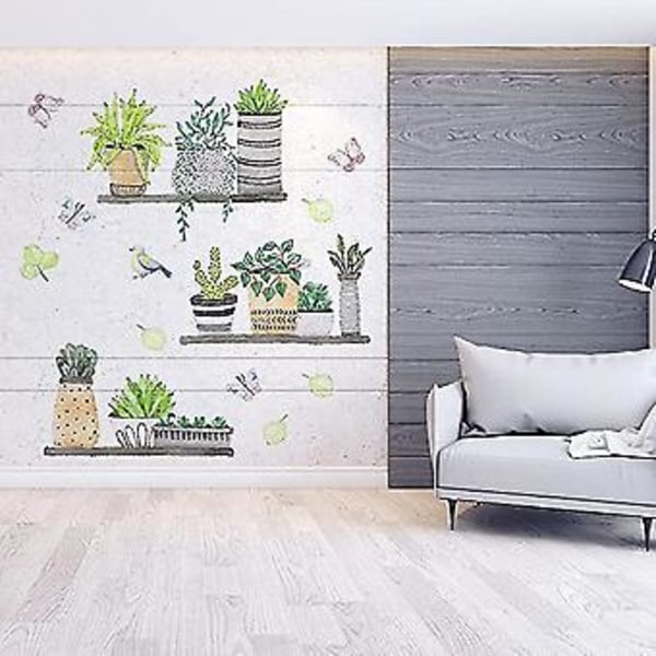 2 stk. Plante I Avtakbare Klistremerker Kunst DIY Plante R R