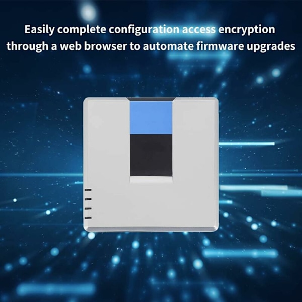 Gateway VoIP Gateway 2-portars internettelefonadapter SIP V2-protokoll med nätverkskabel för Linksys PAP2T (EU-kontakt)