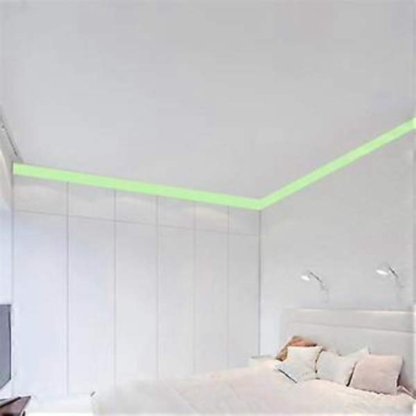 Lysende Listverk Veggklistremerke Stue Dekor Soverom Hjem Dekor DIY Stripe Tapet 2 X 400cm