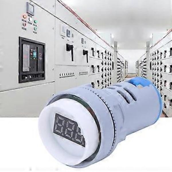 AD16-22DS LED Indikatorlys Digitalt Display Voltmeter AC 60V-500V Spændingsmåler Blå