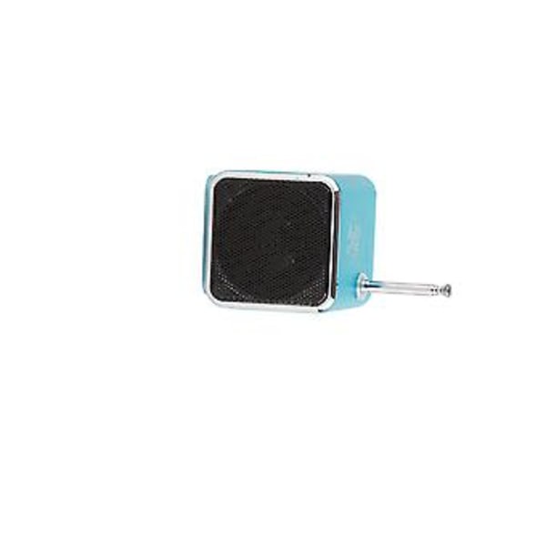 Mini Bluetooth-kaiutin Kirkas Ääni 4 Painikkeen Muotoilu Näyttö FM-Radio Langaton Kannettava Bluetooth-kaiutin Sininen Bluetooth-versio