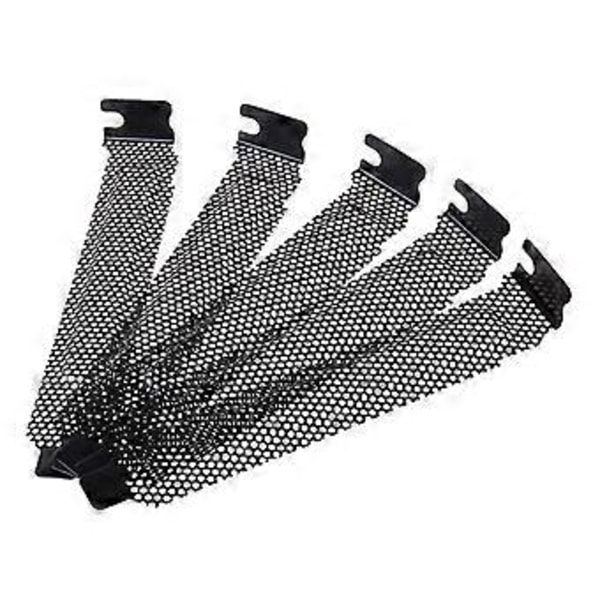 120x20mm Hårt Stål Svart Mesh PCI Chassi Slottskydd Fäste Fläkt Damfilter