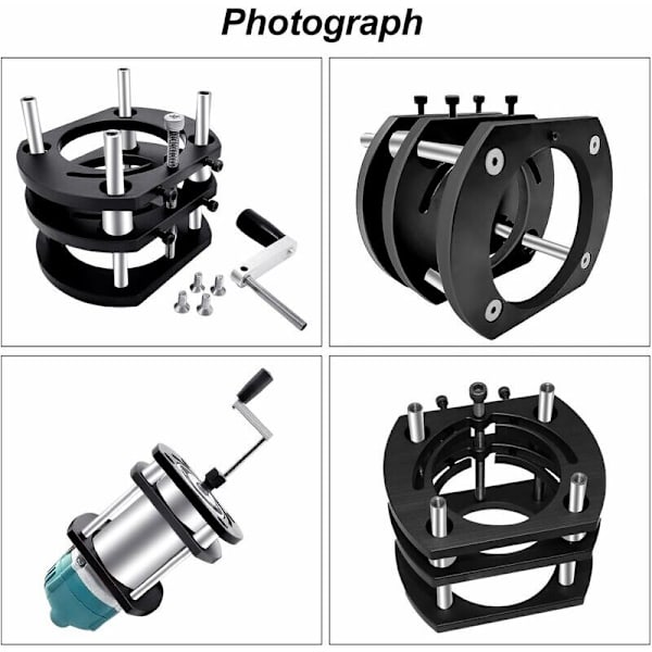 Träfräslyftbord, Fräslyftprecisionsbord, för motordiameter 64-65mm, Maximal lyft 51mm..