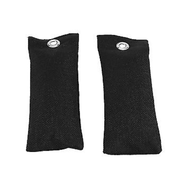 2 Poser Bambuskul Hjemme Bil Luftrenser Aktivt Kul Sko Deodorantpose (Sort)