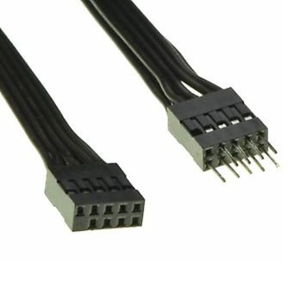Emolevyn 9-nastainen USB 2.0 uros-naaras jatkojohto datakaapeli 30cm USB-jatkokaapeli