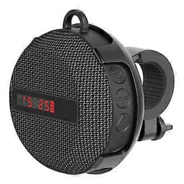 Bärbar Bluetooth-kompatibel LED-display Cykelhögtalare 800mAh Batteri T-Flash Kort Dammtät Fallsäker SoundBar