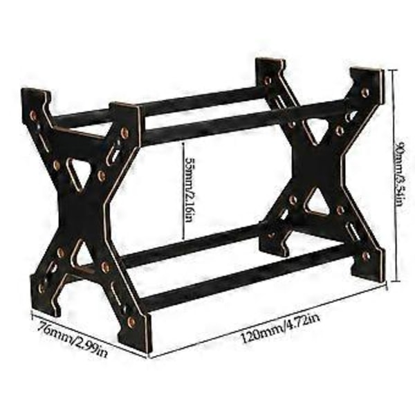 Metall RC Bilar Däck Förvaringsställ Hjulhylla för 1/24 1/18 Axial SCX24 TRX4M Fcx24 Skala Fjärrkontroll Leksaker Guld
