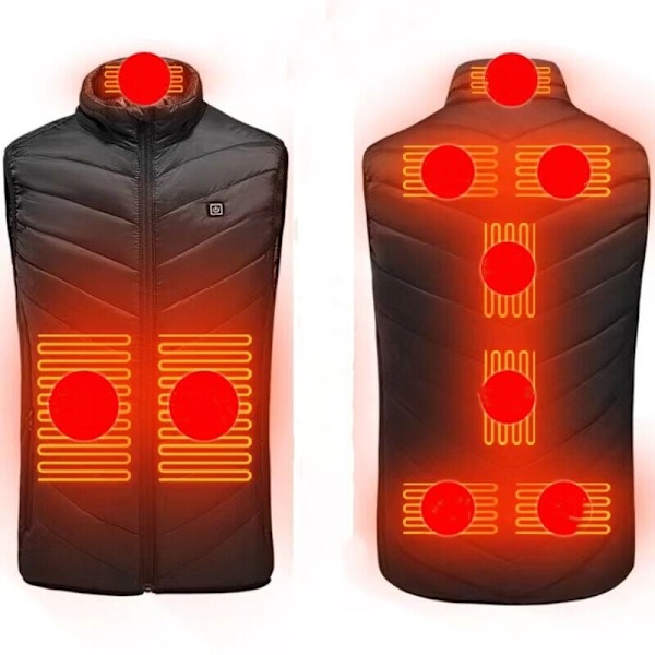 Heated Vest Heated Vest for Men 9 Zones Heated Vest Women Electric Heated Vest with 3 Temperature Levels-M