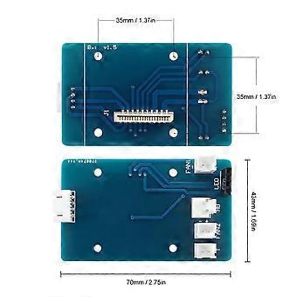 Hot End PCB Adapterkort 24-stifts Flexkabelkit För Artillery/ Genius/ Sidewinder X1 3D-skrivardelstillbehör