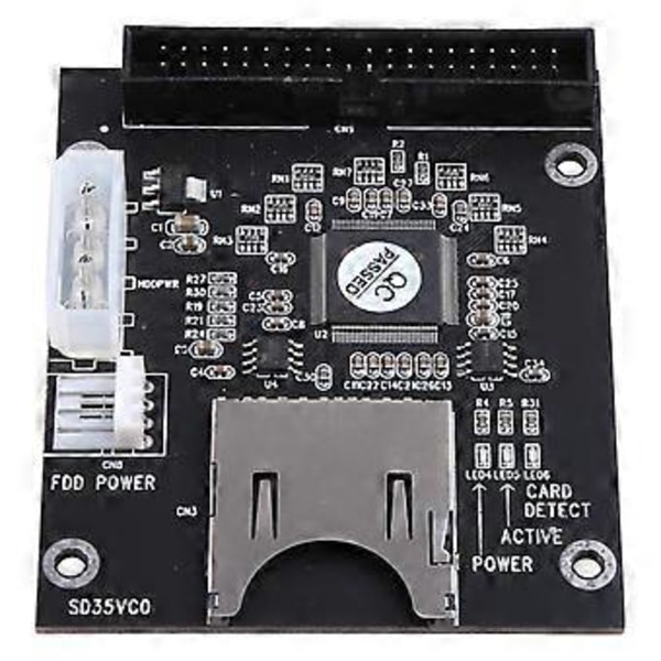 1 kpl SD SDHC -kortti IDE 3.5\" 40-nastainen urosadapteri Uros IDE-kiintolevyadapteri