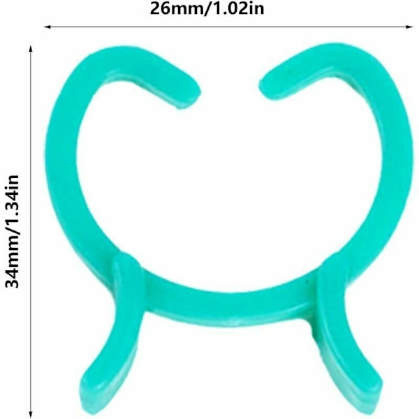 Plantehaveklemmer Grønne plastikplanteclips Genanvendelige planteclips Grøntsagsfikseringsklemmer Haveklemmer Plantesupport til fastgørelse af planter, der understøtter en