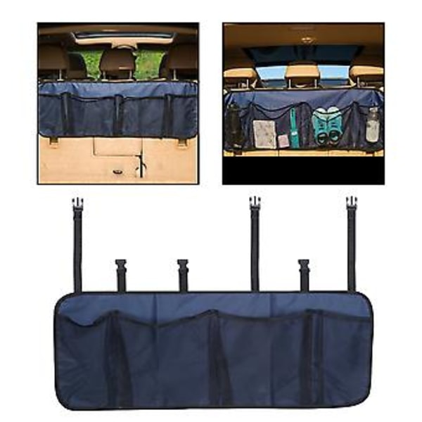 Multifunktionel Foldbar Sæderyg Multi-Lomme Bil Opbevaringsnet Taske Organizer Holder