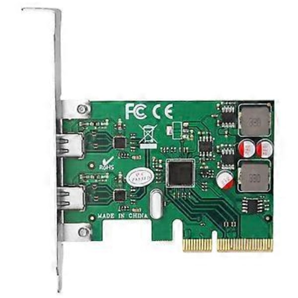 2 Portin USB PCI-E X1 X4 X8 X16 Riser-kortti USB 3.1 -sovitinkortti pöytätietokoneelle