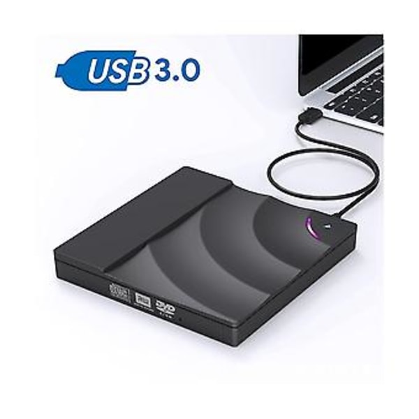 Ulkoinen CD-asema, kannettava Type-c Usb 3.0 Cd/dvd Rw -asema ulkoinen optinen asema poltin