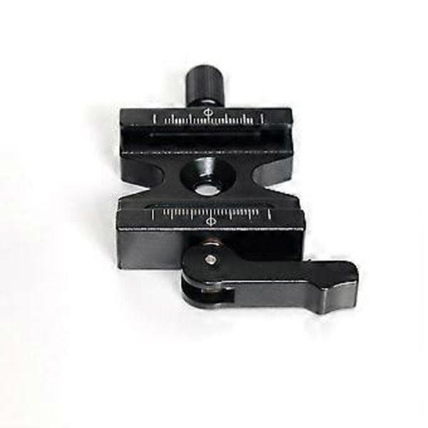 Dubbellås Monteringsplatta Snabbkopplingsplatta Justerbar Rattadapter För Swiss Stativ Kulhuvud -