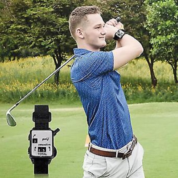 3 stk. Golf Score Counter, Mini Golf Stroke Counter Ur med One Touch Reset Golf Count Scorer Sco