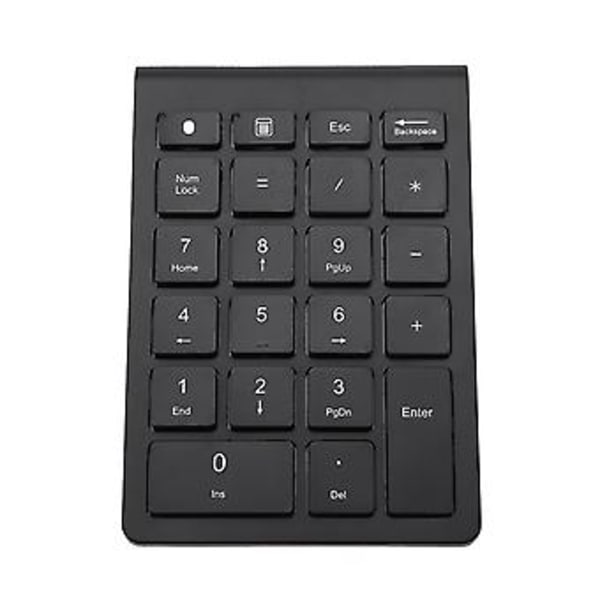 Trådløst numerisk tastatur, svart 22 taster mini numpad Bluetooth numerisk tastatur bemerkelsesverdig klarhet