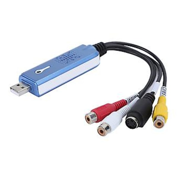 USB 1-veis Capture Card DVD for AV Video til USB Datamaskin Høy Definisjon til PC med Opptak