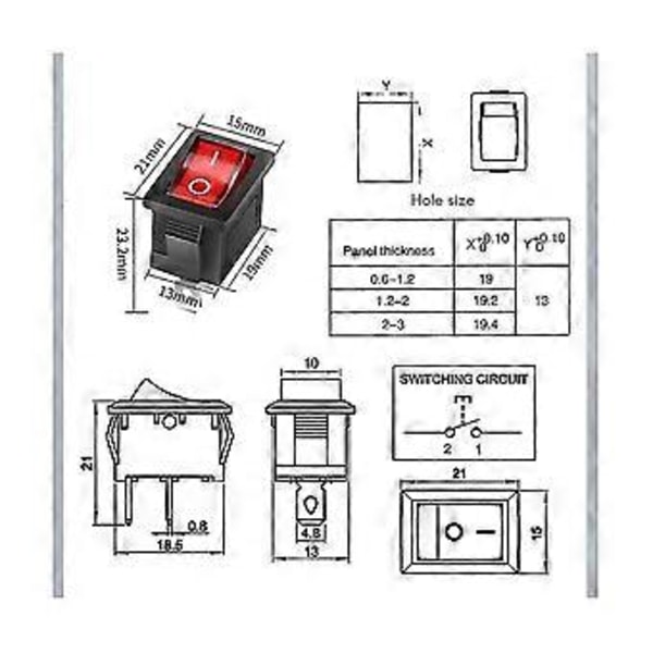 Ip67 Vedenpitävä Inline-kytkin 12 V DC 20 A Suurvirtainen Vedenpitävä Kytkin