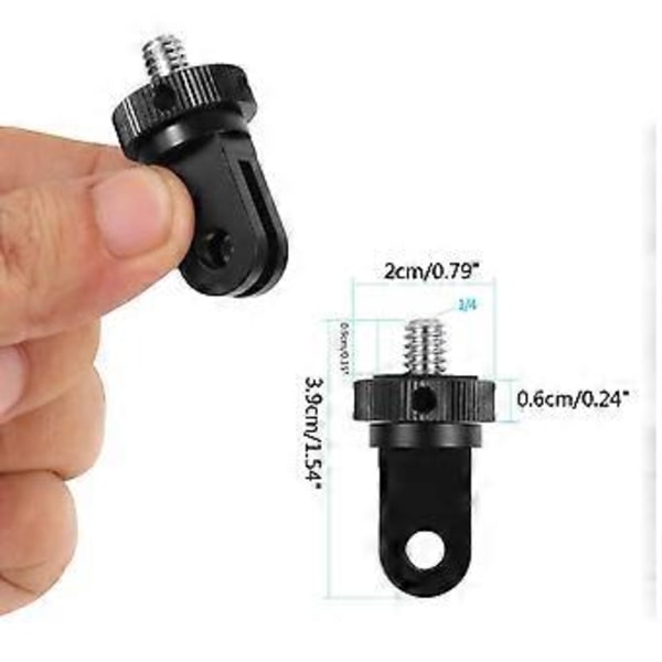 1/4\"-20 Kameran Muuntoadapteri Hero 10 9 8 7/360 One X2 Urheilukameralle