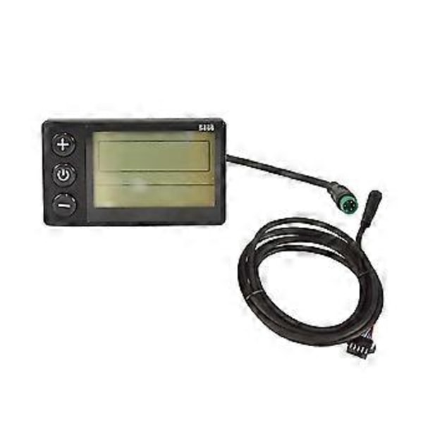 S866 Elektrisk Cykel LCD Display Elektrisk Scooter Display Mätarkontrollpanel Med Vattentät Kontakt An