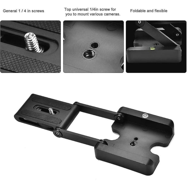 Z Flex Tilt Head, Z-typ Tilt Flexibel Fällbart Stativhuvud 1/4\" Monteringsskruv För Nikon För Canon Dslr Kameror, Stativ Snabbfäste