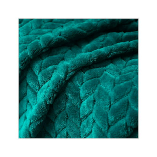 Super blødt flanneldtæppe, mikrofiber af høj kvalitet, teal 127 x 178 cm, hyggeligt og varmt, egnet til alle årstider
