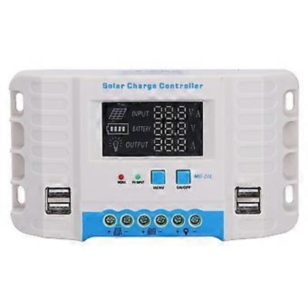 Solar Laddningsregulator Panel PWM 10A Hushåll ABS-Skal LCD-Display MG2430Z 12V/24V