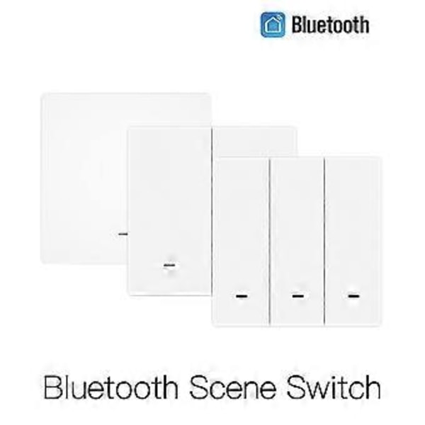 Bluetooth Kontakt med Fysisk Knap Væglampe Kontakt 2 Grupper Arbejder med for Alexa Home Bluetooth Scene Kontakt