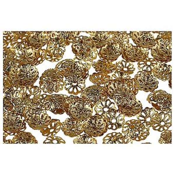 500st 6mm Blomsterpärlhattar För Smyckestillverkning