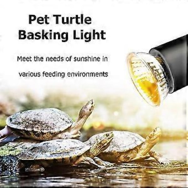 10 stk. Reptil Lampe Pære Skildpadde Solbadning UV Lys Pærer Varme Lys Fuld Spektrum Sollampe til Padder, 25W