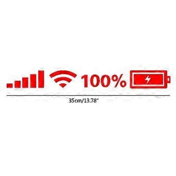 Dekaler för kreativa fönsterdekaler Reflekterande exteriördekor WIFI 100 procent