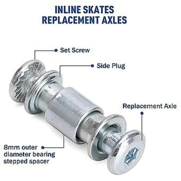 Inline S Axel Skruv, Hjul, r S Med Axelaxlar Skruvar Skiftnyckel, a