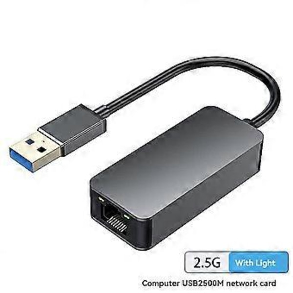 2500Mbps USB C Ethernet til RJ45 2.5G USB Kablet Adapter RJ45 LAN Netværkskort til PC Laptop