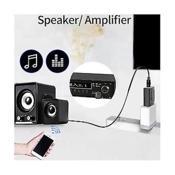 4-in-1 USB Bluetooth 5.0 -vastaanotinlähetinadapteri 3,5 mm PC:lle, TV:lle, PHS:lle, kotiin ja autoon