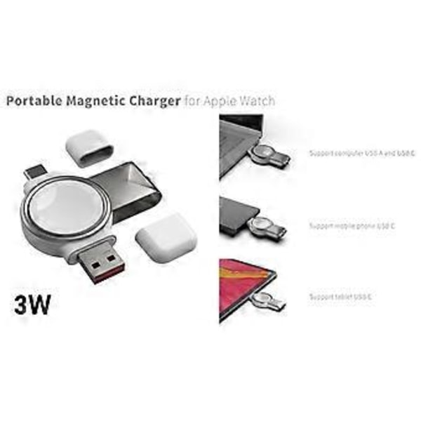 Til Apple-Watch Series 6/5/4/3/2 Trådløs Oplader iWatch-Magnetisk Opladningsdock